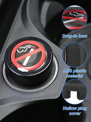 1 Pcs Car Cigarette Lighter Dust Cover - Transparent ABS Protective Cap, Dustproof & Shockproof Design