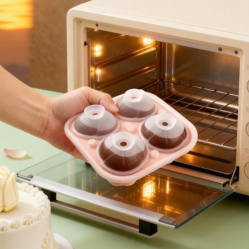 Multifunctional Silicones Molds for Ice Cubes with Tulips Flower Pattern for Home Parties and DIY Projects