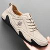 Plus Size Men's Casual Slip-On Moccasins - Fashionable Pigskin Driving Shoes