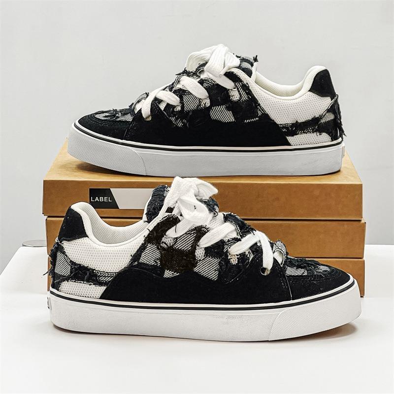 Fashion Couple Canvas Shoe Fashion Casual Sneakers for Men Non Slip Comfort Running Shoe Flat Bottomed Breathable Vulcanized Shoes Tenis