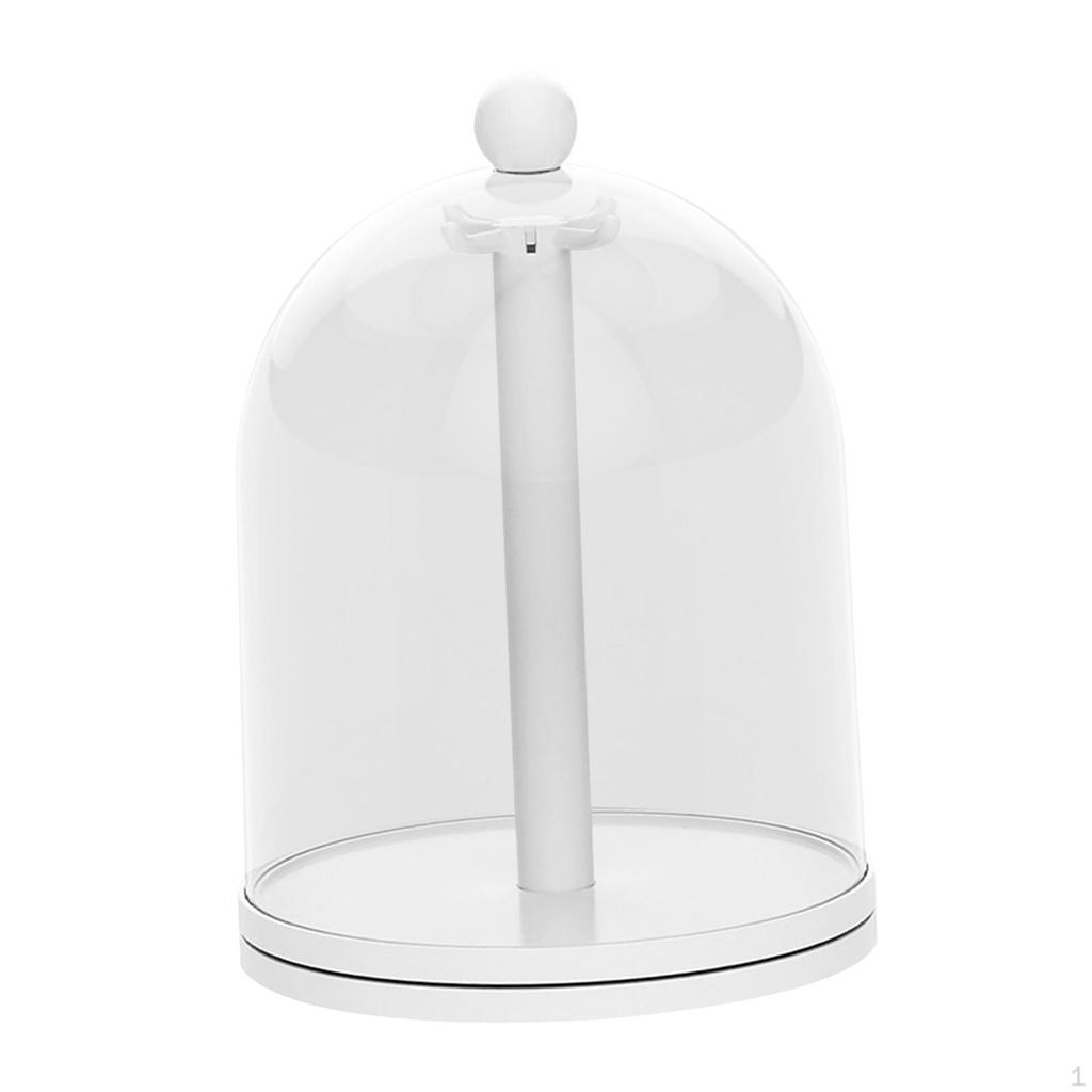 Drehbare Figurenvitrine Sammelbare Action Staubdicht Hängender Puppenständer für Schlüsselanhänger