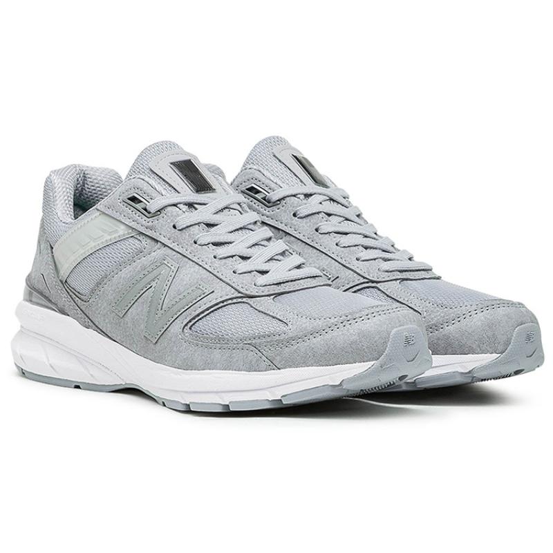New Balance 990v5 Grey White Sneakers M990JS5