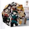 1pc My Hero Academia Characters Automatic Opening Folding Umbrella with 3-Fold Design, 8-Bone Iron Frame, Outdoor for Fans, Travelers, Daily Use, Gift