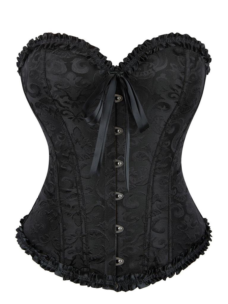 Elegant European-Style Sculpting Bodysuit: Sexy Waist Cincher & Body Shaper with Jacquard Design.