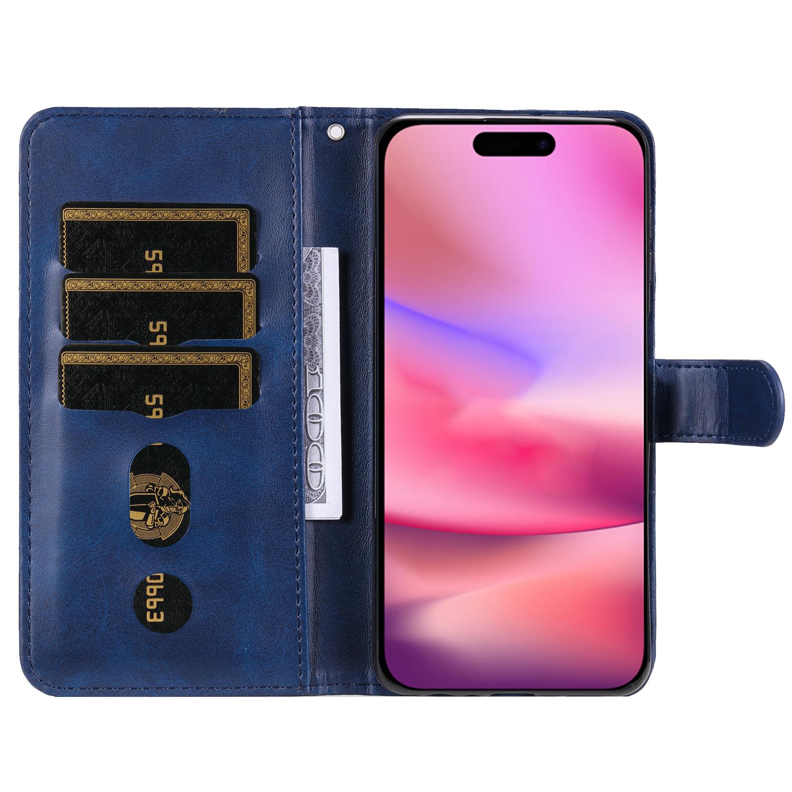 

Чохол для iPhone 16, кишеньковий гаманець на блискавці, ударостійкий шкіряний чохол для телефону