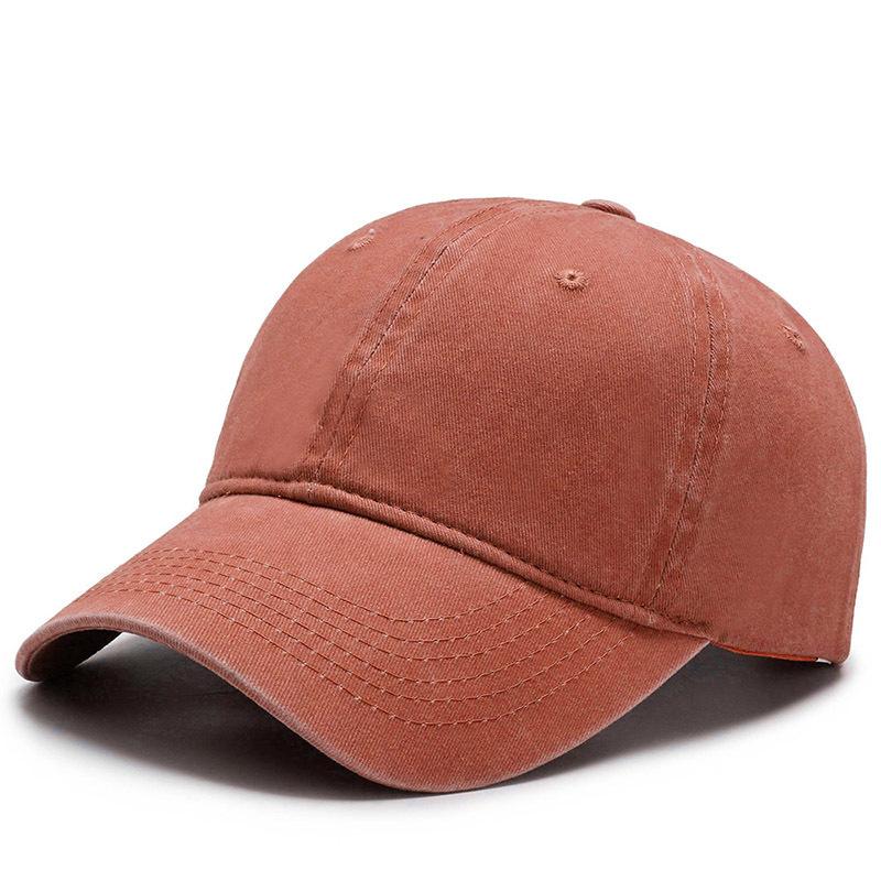 American Hat Washed Hat Men'S Casual Baseball Cap Outdoor Embroidery Big M Trendy Versatile Sunscreen Hat