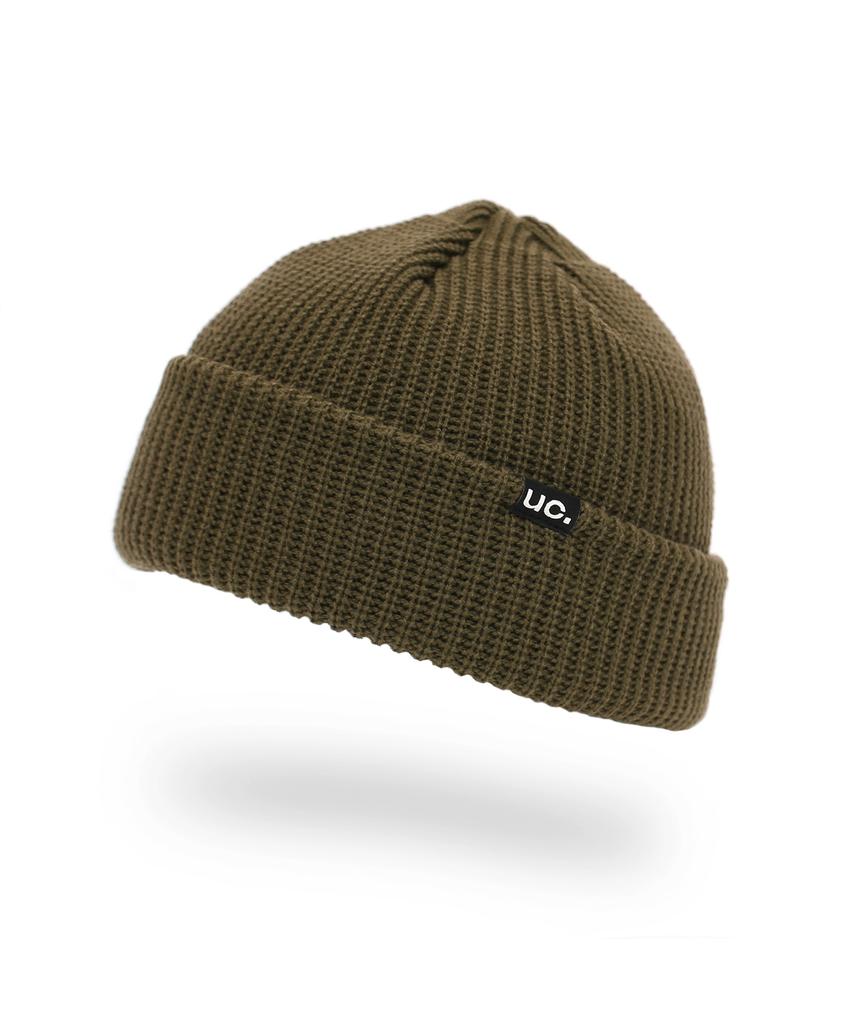 Eondeokeonteulol Short Beanie / Marine Fit / Double Tab / D Khaki