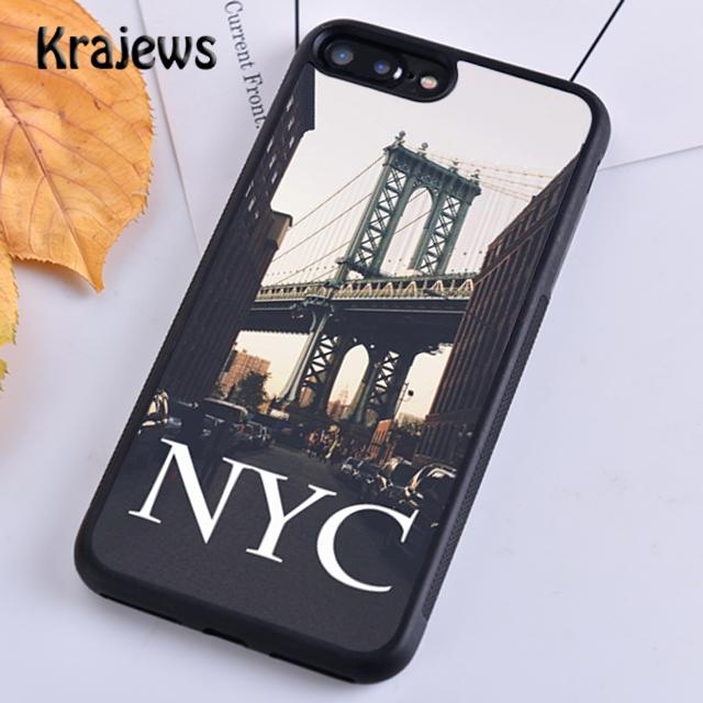 

Krajews Dark Night New York City Phone Case Cover For iPhone 17 Air 16 15 14 plus 11 12 13 pro max coque Shell Fundas iPhone 13