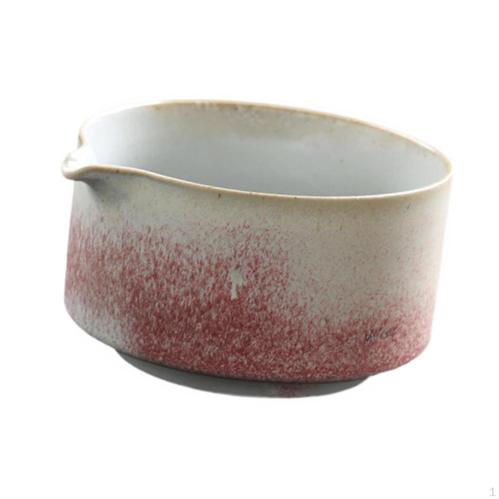 Ceramic Bowl Handmade Traditional Porcelain Tea Mixing for Japanese Matcha Preparation