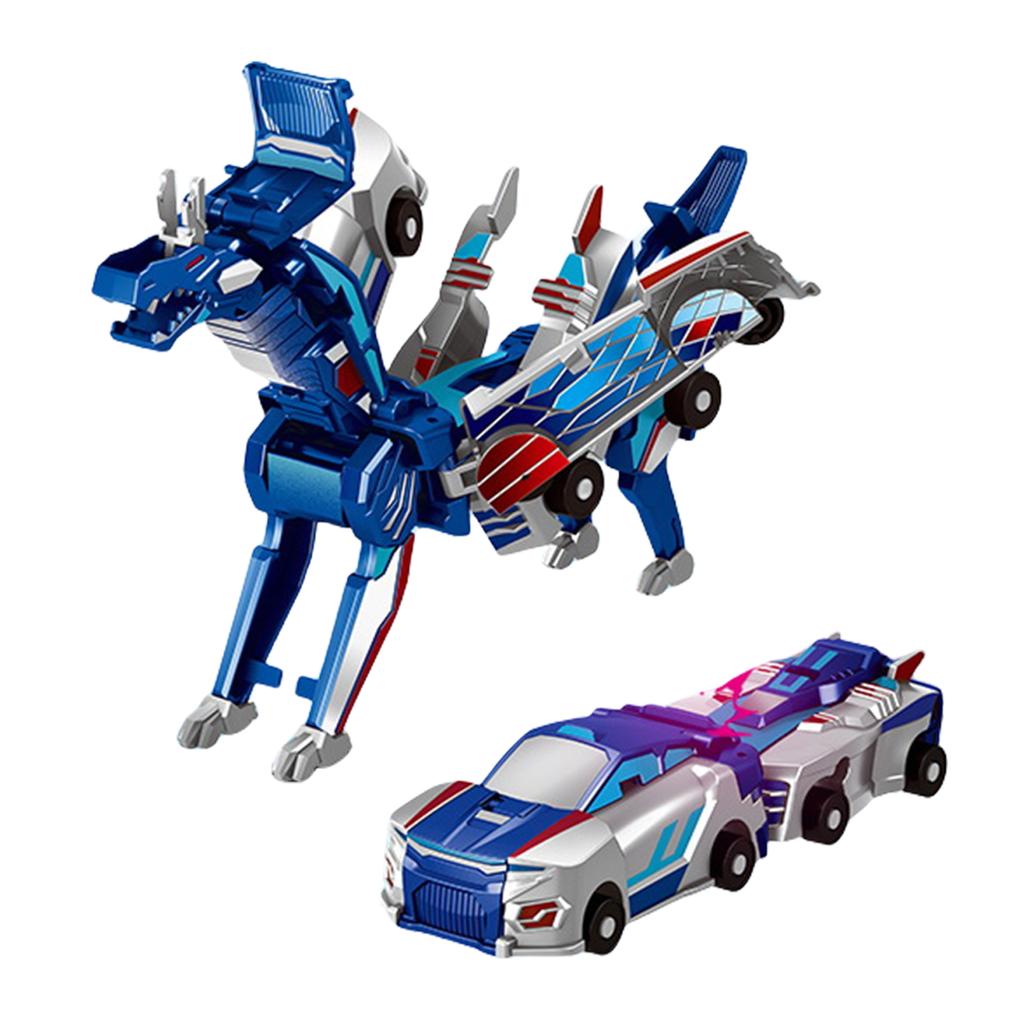 Voiture Dinosaure Transformable à Collision 2-en-1 Robot Voiture Transformable Articulation Multi-Articulée Jouet pour Enfants Garçons et Filles