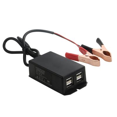 12V Battery Clip for Cellphone Tablet Car Motorcycle USB Charging Device Vehicle USB