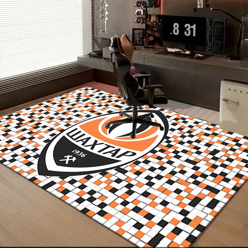 Shakhtar Donetsk Crest Design Rug Office Floor Mat - Machine Washable for Bedroom, Bedroom, Livingroom, Room Decor Fan Gifts Christmas