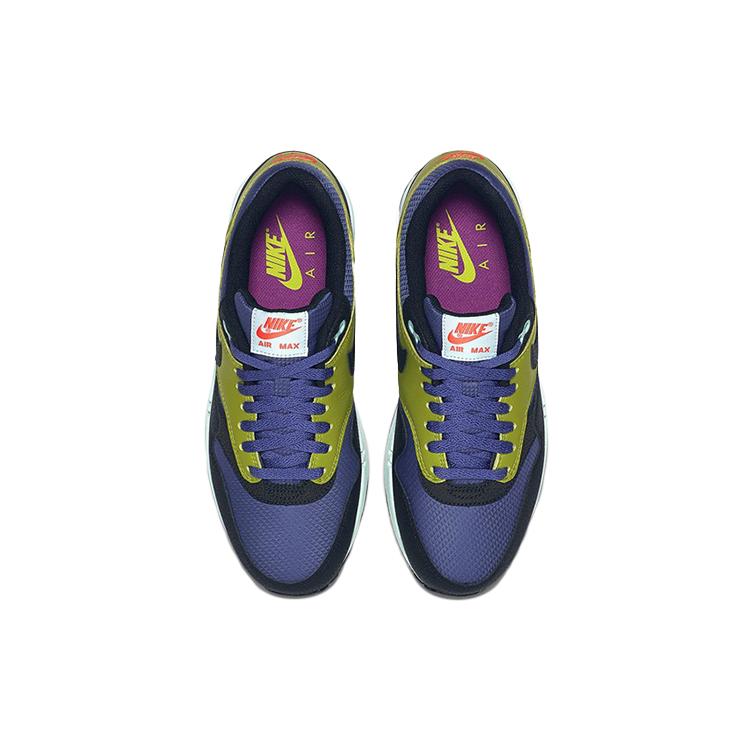 New Nike Air Max 1 Essential 'Yellow Purple' 537383-403