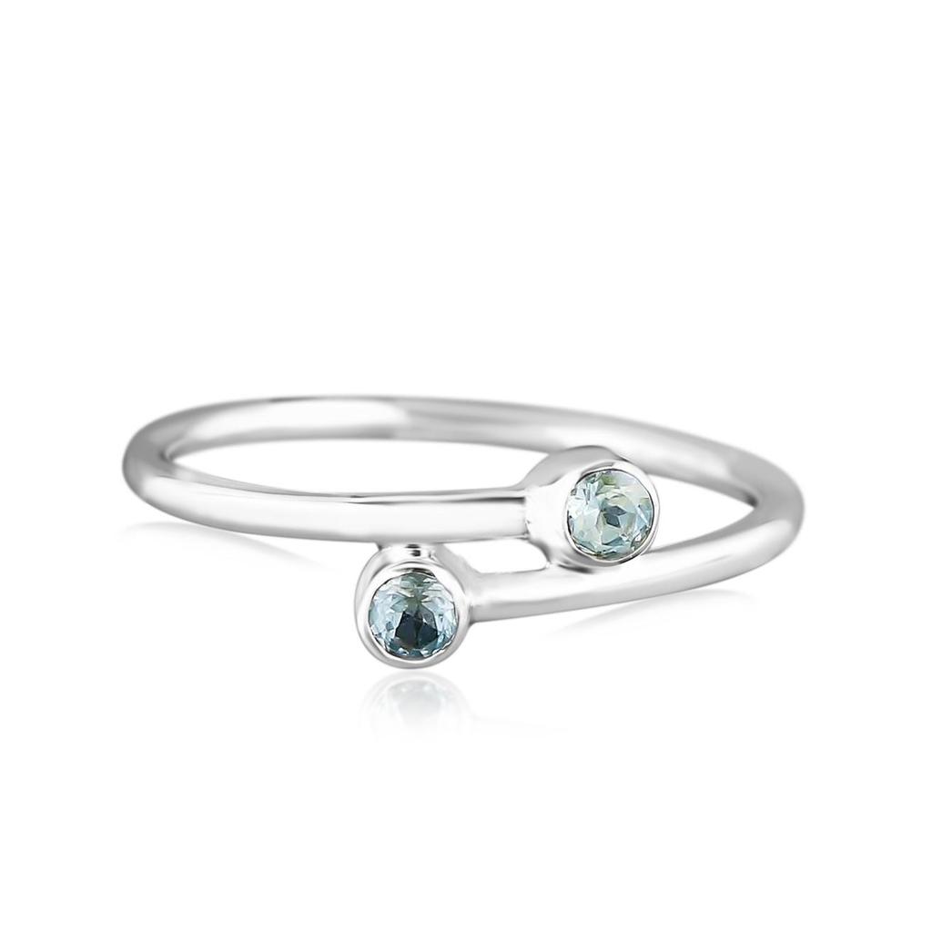Blue Topaz Gemstone Solid 925 Sterling Silver Ring, Women Ring, Gift For Her, Designer Ring, Stacking Ring
