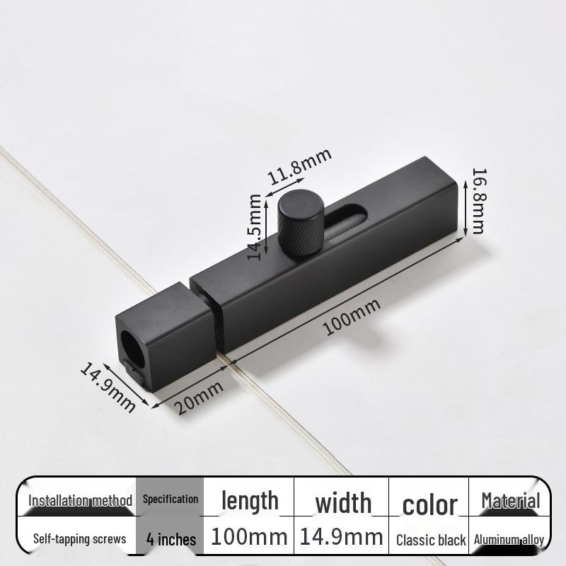 No-Drill Bathroom Door Latch: Simple Lock for Toilet & Sliding Doors