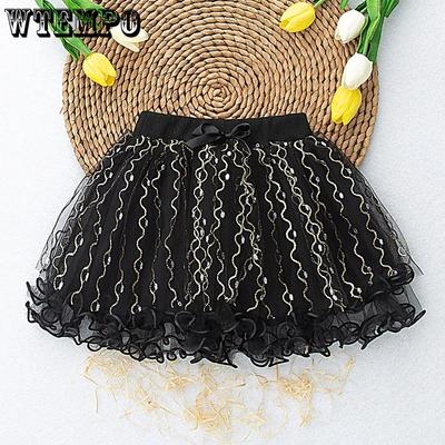 Mädchen Kurzer Rock Mesh Alles Mode Prinzessin Tanzkleid Mädchen Kleidung
