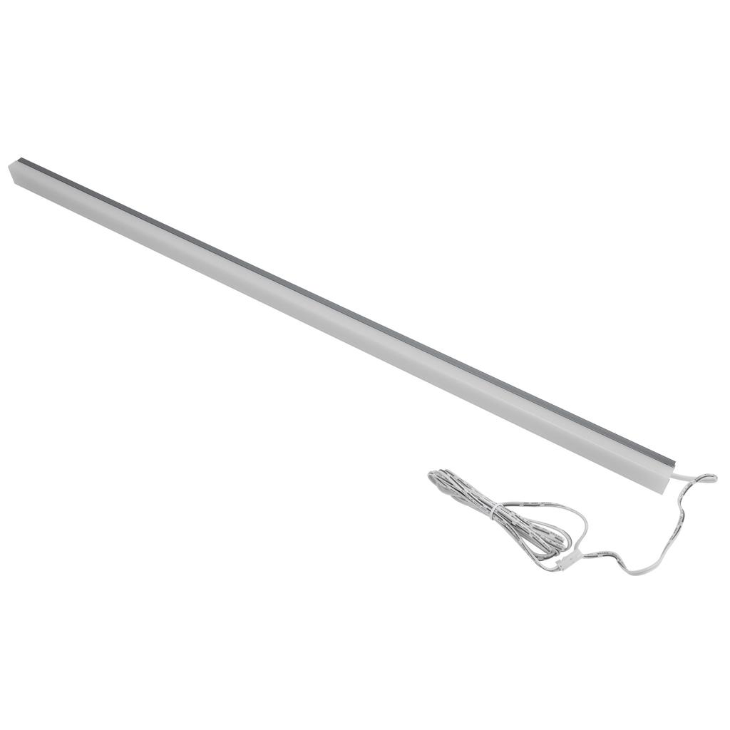LED Under Cabinet Lamp Long Strip 18mm Wood Laminate Light for Bookcase Closet Warm Light DC12V