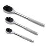 Dreiteiliges Knarrenschlüssel-Set: 1/2" Groß, 3/8" Mittel, 1/4" Schnellwechsel-Schraubenschlüssel für die Autoreparatur