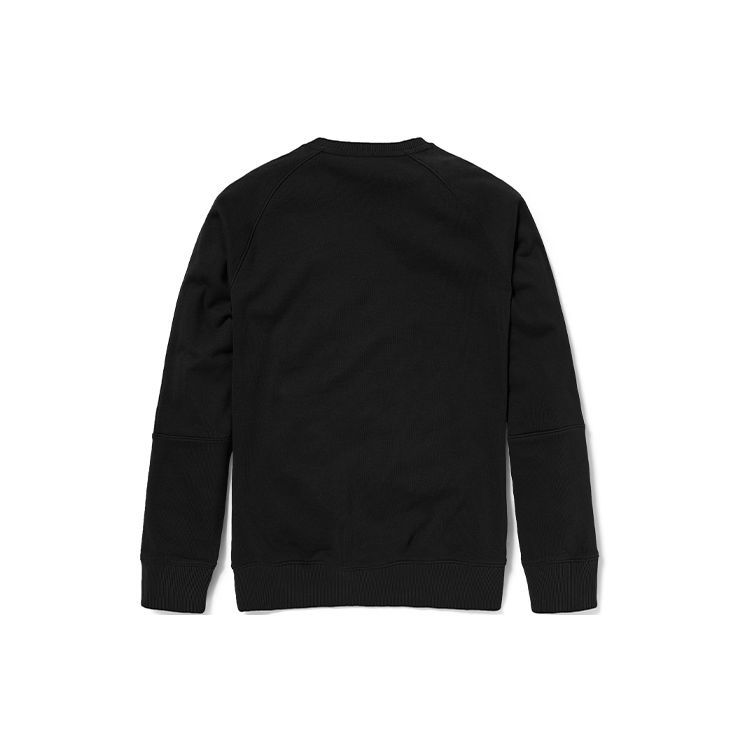 Timberland Embroidered Logo Casual Crewneck Sweatshirt Men sweatshirt Black A2D3J-001