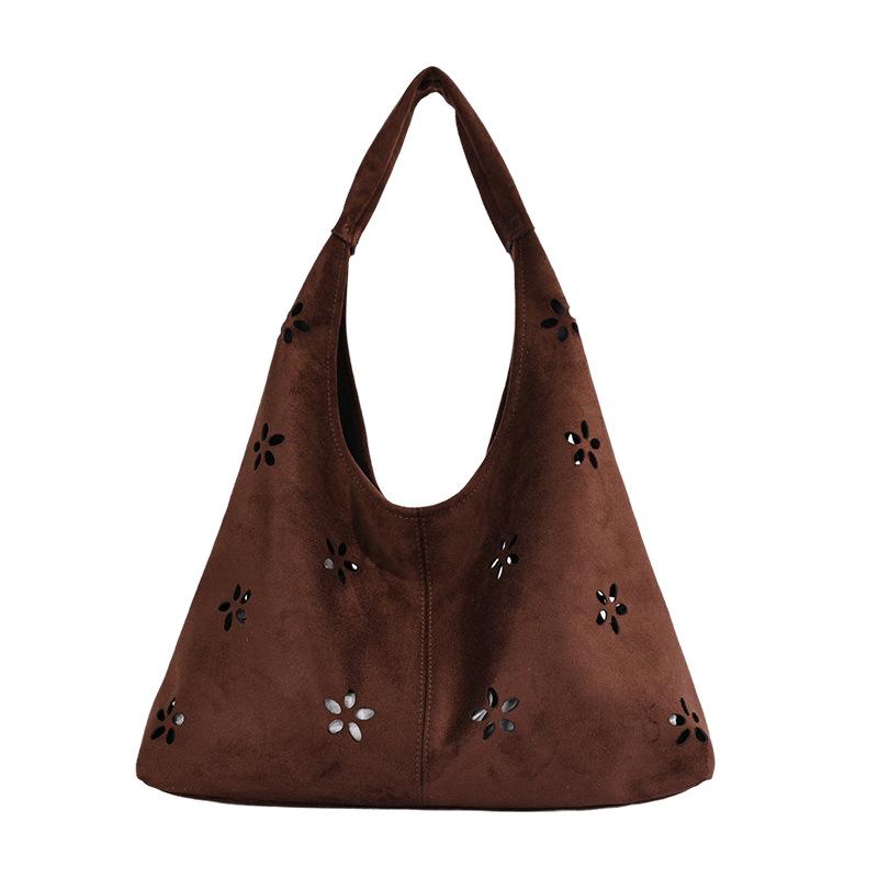 Tote Bag Retro Mother-Daughter Bag Hollowed-Out Trendy Single Shoulder Crossbody Bag