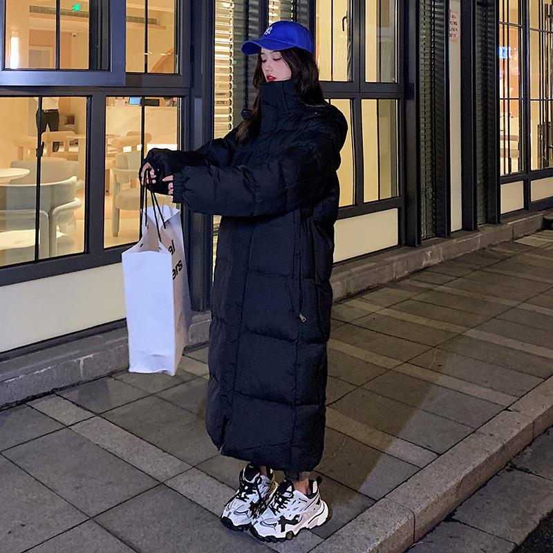 Korean Style Oversized Long Down Cotton Coat - 2022 Winter Women's Outerwear