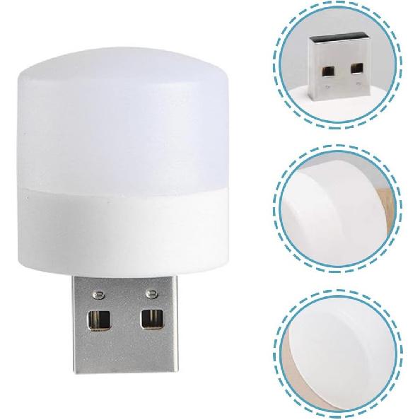 Mini Led Usb Night Light Simple Sleeping Night Light Miniature Plug In Night Light Usb Light Bulb For Bedroom,Bathroom,Kitchen(5 Warm + 5 White )