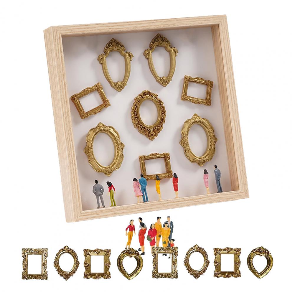 

Рамка для фото на заказ DIY Мини-Музей Силуэтная Коробка Набор со Светом Индивидуальная Рамка для Отображения Воспоминаний Золотая Миниатюрная для Годовщины XXL