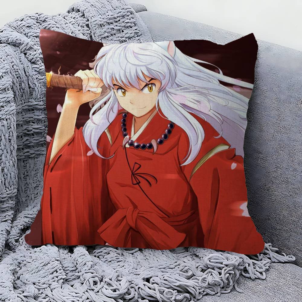 IInuyasha Anime Cushion Cover Polyester Sofa Cushions Decorative Throw Pillows Home Decoration Pillowcover
