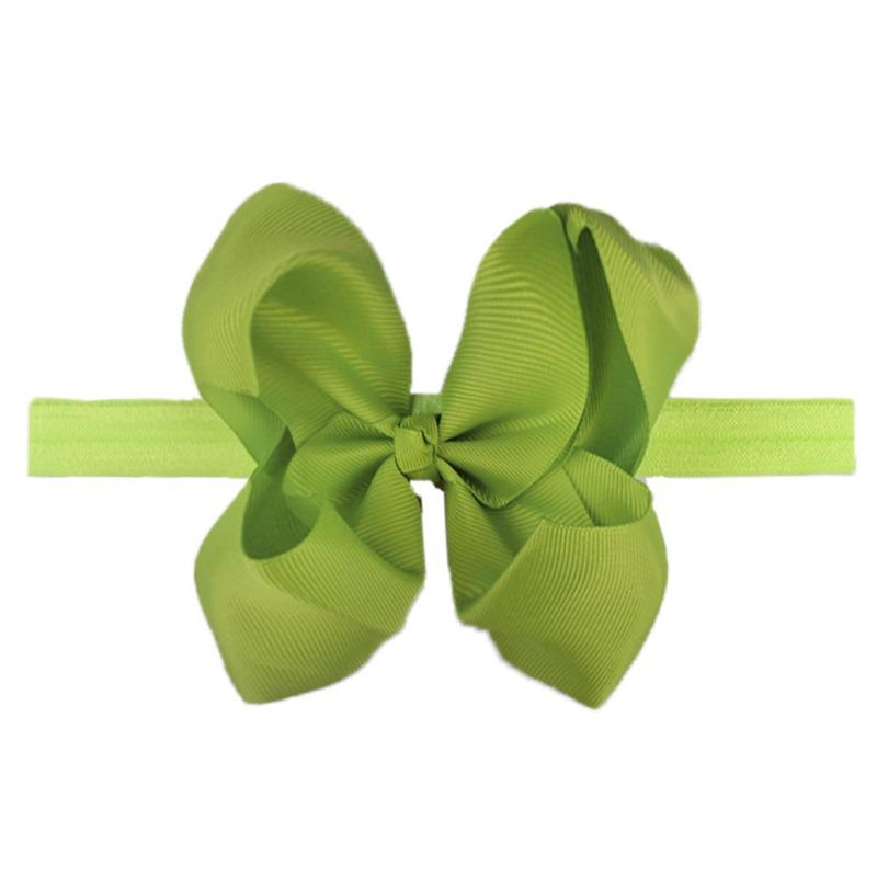New Children's Headband, Fashionable Baby Hair Accessories, Dovetail Bow Headband, Solid Color Seamless Elastic Belt.