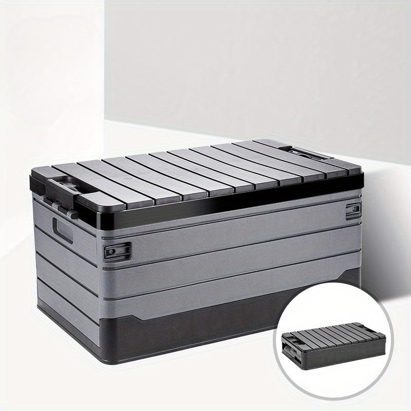 

1 шт. 35 л/9,24 галлона ящик для хранения, ящик для хранения на открытом воздухе для кемпинга, складной ящик для хранения, органайзер для автомобильного багажа, домашние ящики для хранения