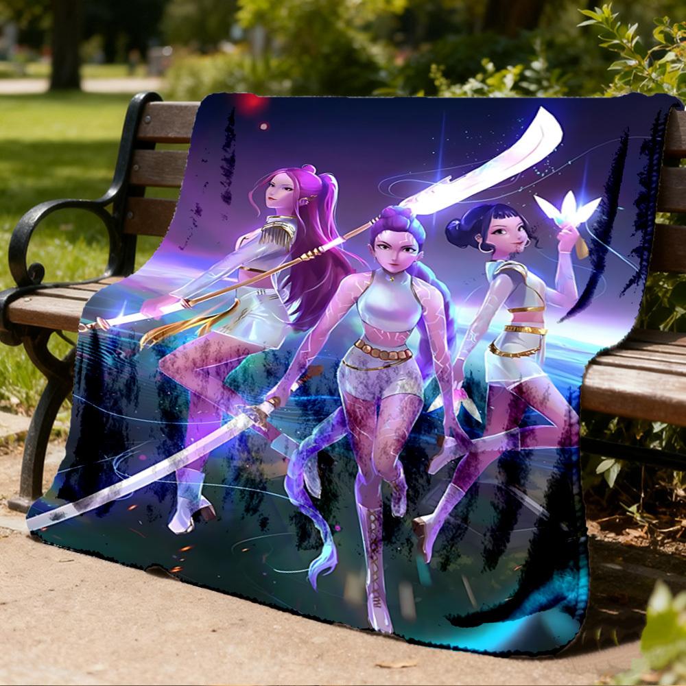 1 Stück HUntrix, K-Pop Outdoor Flanelldecke, Gemütlich & Warm Weich Te Verspieltes Design, Nickerchen Camping,