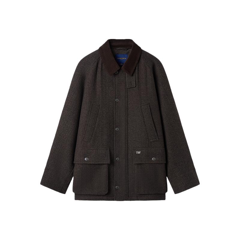 Teenie Weenie Men's Vintage Wool Blend Raglan Coat