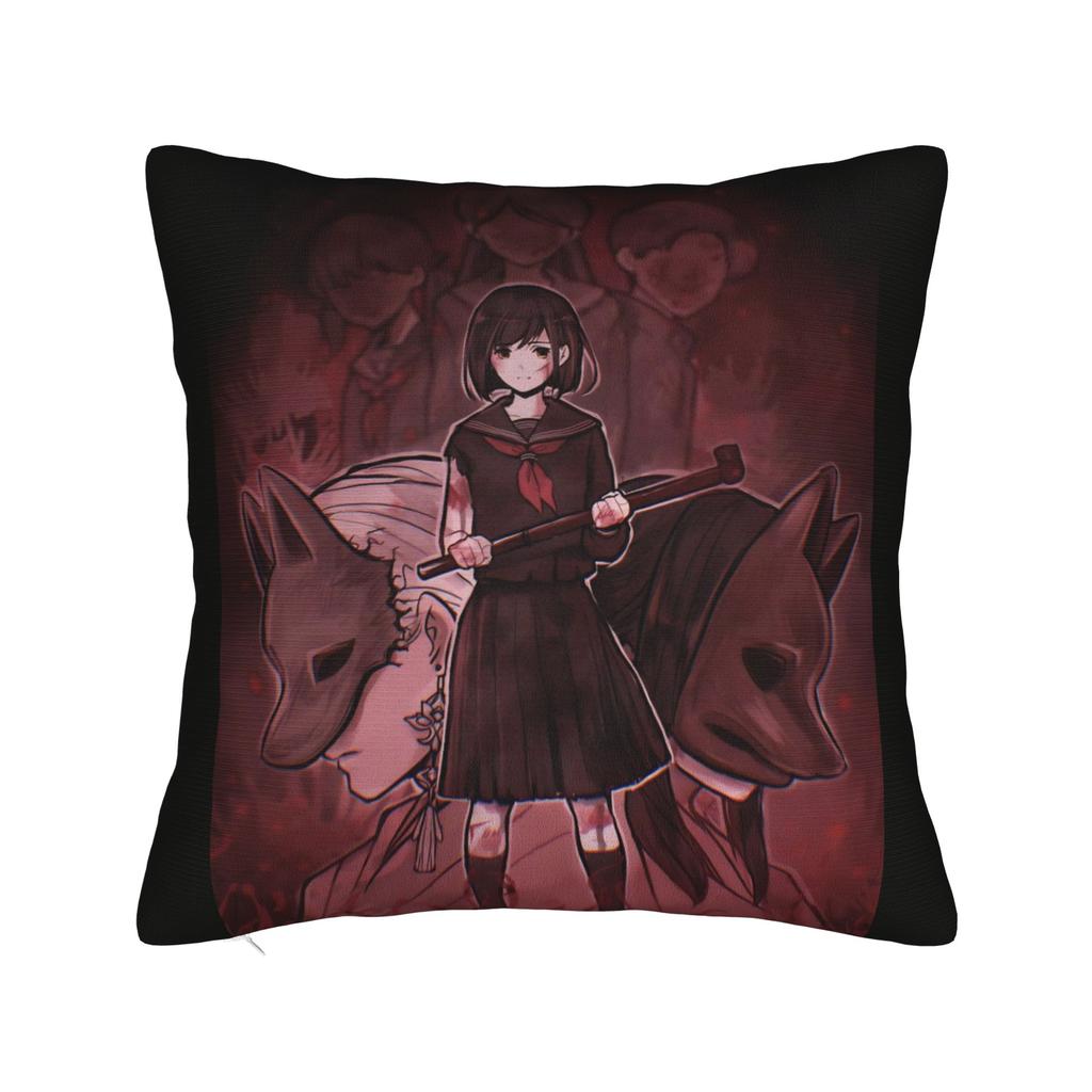 Lakeside Amusement Park Varsity Square Pillow Case Decorative Pillow Silent Hill Robbie the Rabbit Customized Cushion Covers