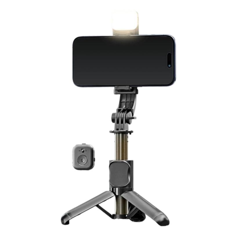 Mobilní video stabilizátor Kompatibilní s Bluetooth Selfie tyč Stativ Stabilizátor Pro chytrý telefon Vertikální držák