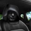 Funny Car Prank Gifts 4 Pcs Halloween Headrest Covers, Creepy Ghost Face Seat Easy Install Covers Protector, Universal Auto Decor for SUV Truck,