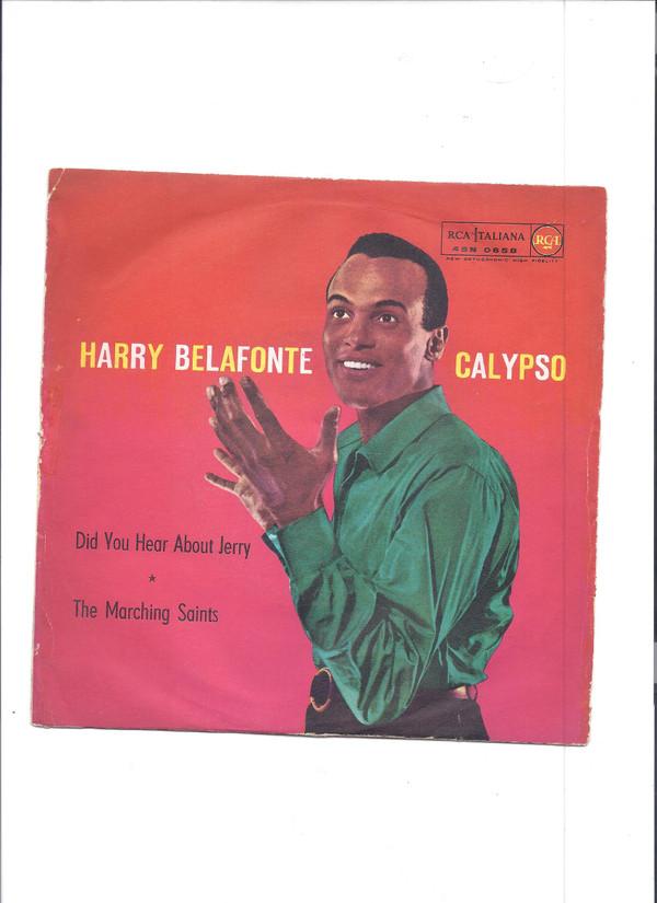 7inch Record HARRY BELAFONTE  Did You Hear About Jerry  The Marc 45N0658 RCA Italiana 1958 Italy Pop Used