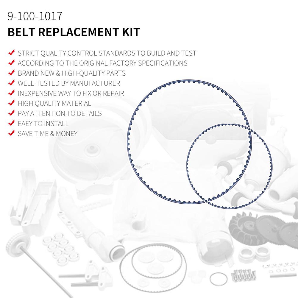 High Quality 2pcs/set Brand New Yard Belt Vacuum Parts Belt Kit Blue For Polaris 360/380 Polyurethane Pool Cleaners
