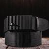 Men Belt with Square Bead Pyramid Decoration Iron Buckle Adjustable Design Jeans Belt Fashion Accessories