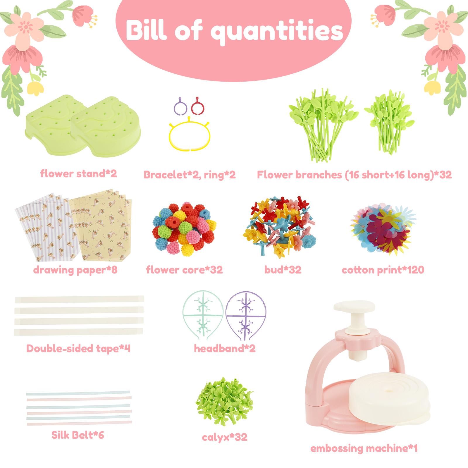 

Тканевые букеты цветов Игрушки Наборы для рукоделия для детей Цветы ручной работы Рынок игрушек Цветочный автомат Игрушка Подарки для девочек на Рождество, день рождения розовый