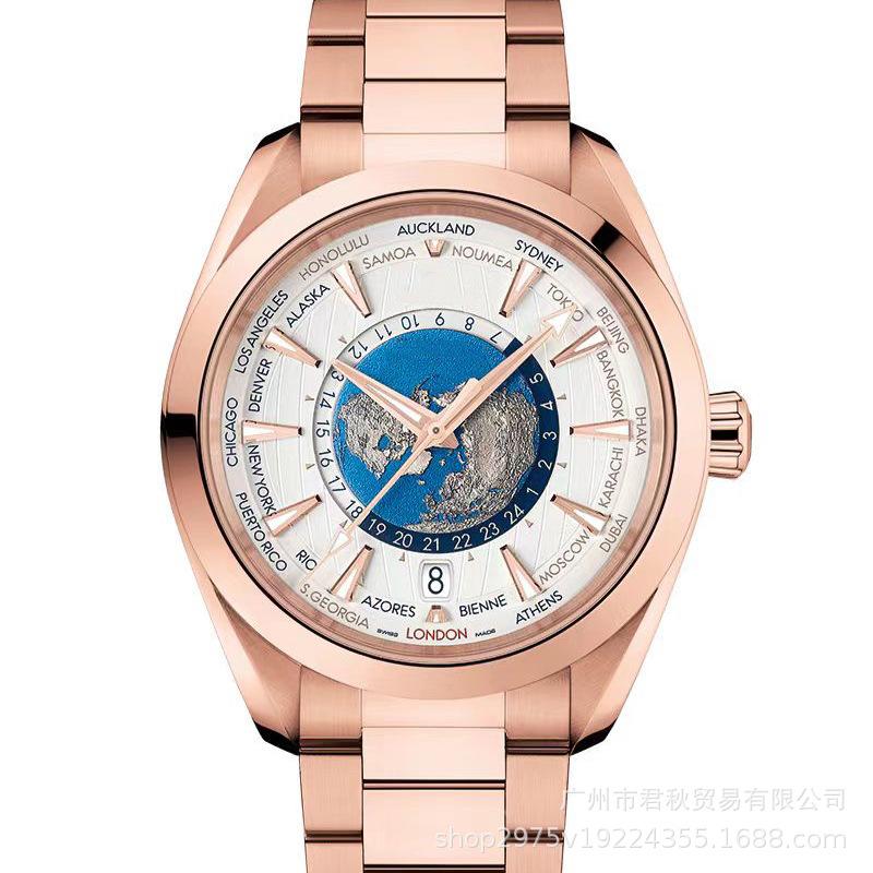 Men s three-pin high-quality steel belt quartz, Oujia men s watch