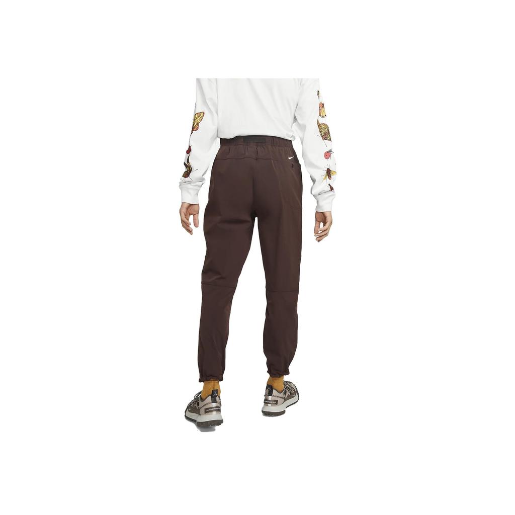 Nike Solid Color Logo Drawstring Casual Pants Men Bottoms Burgundy DR4792-227