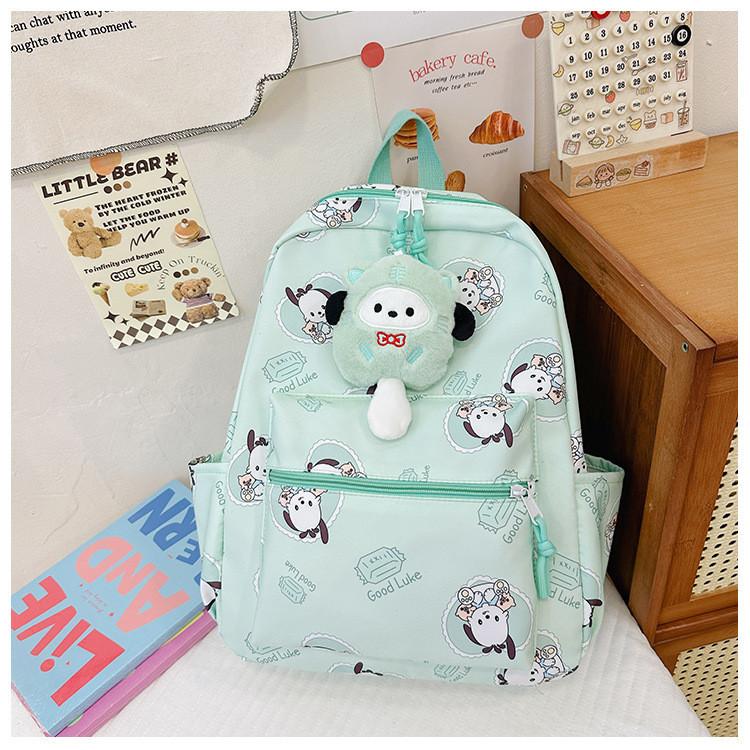 Trendy Cute Cartoon Backpack For Kids And Students Lightweight Nylon Bag StyleF