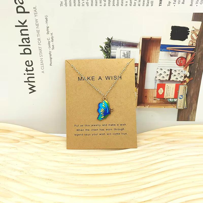 Bohemian Cross-Border Creative Butterfly Wing Pendant Necklace