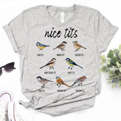 Dámské tričko Nice Tits s grafikou Y2K Harajuku tričko s ženským komiksovým motivem Harajuku oblečení