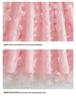 Autumn/Winter 2025 3D Butterfly Mesh Belted Long-Sleeve Dress for Girls