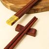 Household Rosewood Wooden Chopsticks Set Solid Wood Chopsticks Wooden Chopsticks Japanese Wooden Tableware Red