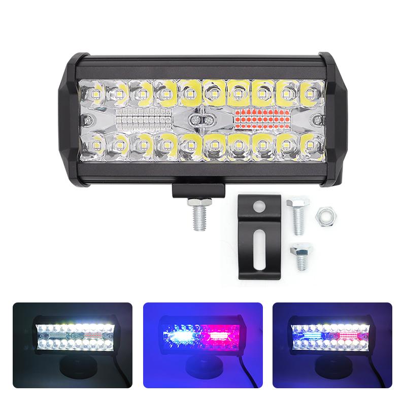 

7-дюймовый красный синий светодиод 120 Вт для рабочего вождения, комбинированные стробоскопические огни 1 piece