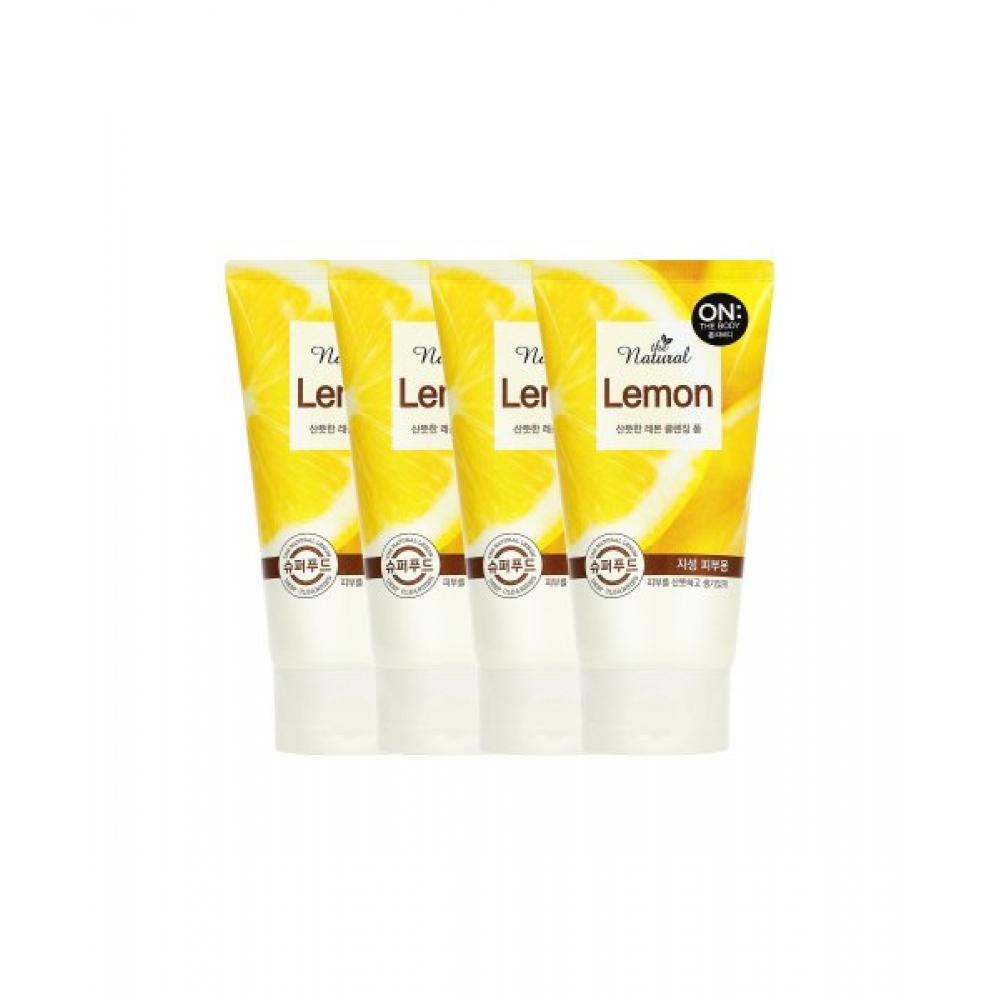 OnThebody The Natural Fresh Lemon Cleansing Foam 120g  4 Packs NONE