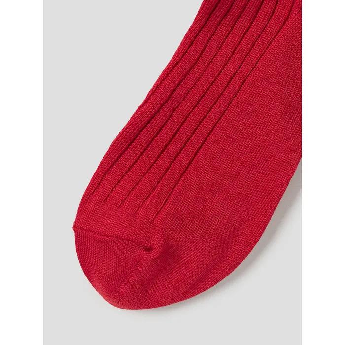 [8 Seconds] Basic Ribbed Loose Long Socks Red (3566KTAM46)