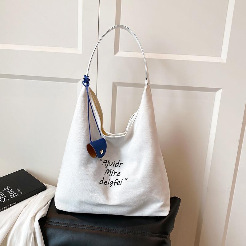 Herbsttrend neue Mode lässige Schulterhandtasche große Kapazität Buchstaben Achseltasche Pendlertasche